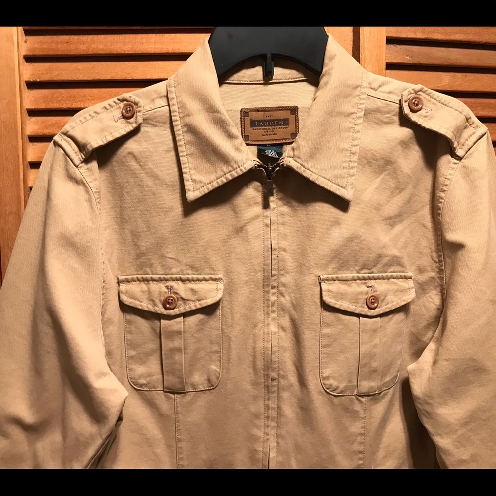 Lauren Ralph Lauren Khaki Bali Safari Jacket - image 3